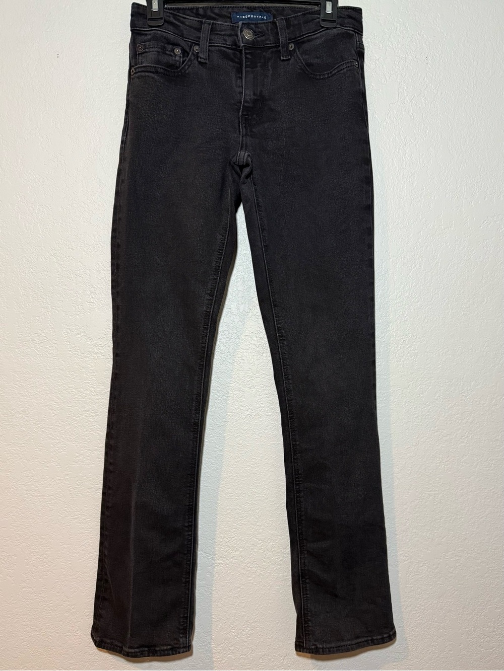 Aeropostale- Mid Rise Boot Black Jeans Size 4 Long/Tall
